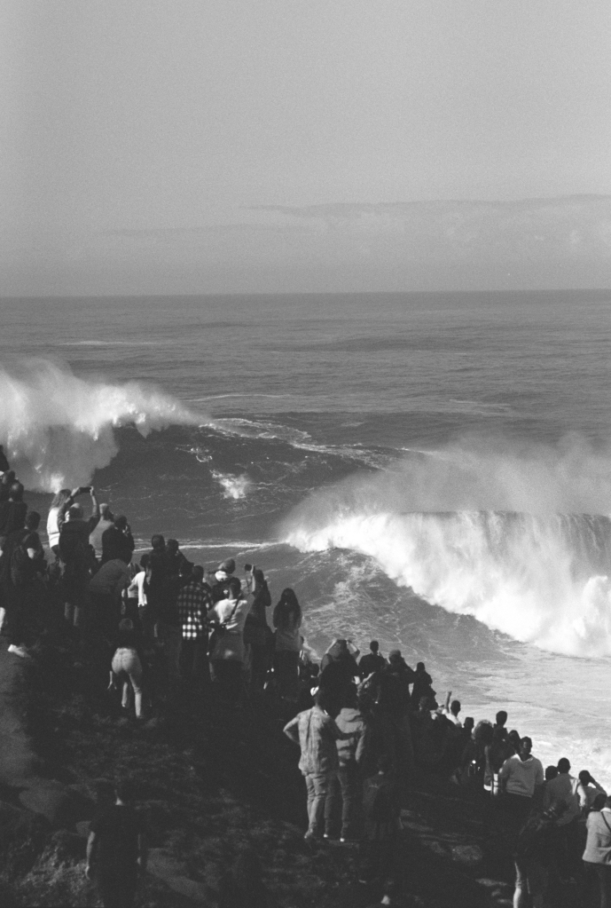 waves nazare portugal